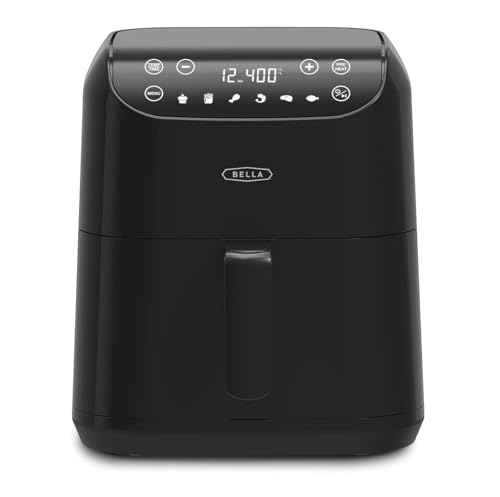 heißluftfritteuse bella airfryer 6 liter 1500 watt, moderne küchentechnik