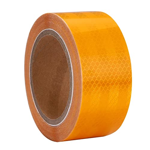 Reflektierendes Klebeband Gelb 20m x 5cm Wasserdicht Selbstklebend für Fahrzeuge