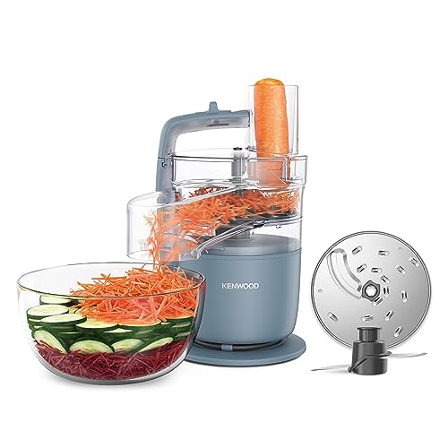 kenwood multipro go küchenmaschine 30cm hoch 650w 1,3l behälter blau schneiden reiben pürieren kneten