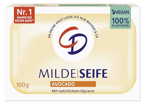 milde seife avocado 100g vegan, ohne mikroplastik, cd
