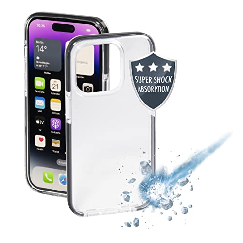 hama handyhülle für apple iphone 14 pro, transparente TPU hülle, stoßfester bumper