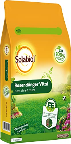 solabiol rasendünger vital langzeitwirkung organisch 14 kg sack für 350 m