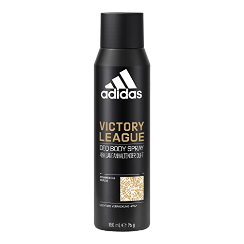 adidas Victory League Deo Body Spray für ihn, 150 ml, 48 Stunden langanhaltender, dynamisch-würziger Duft