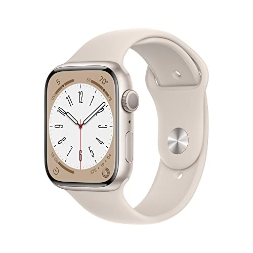 Apple Watch Series 8, 45 mm, Sportarmband Polarstern