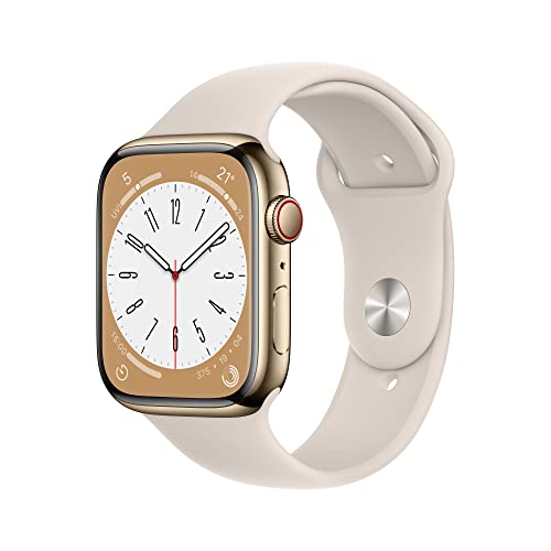 apple watch series 8 smartwatch 45mm gps cellular aluminium mitternacht fitnesstracker
