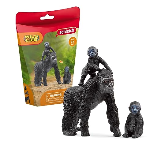 Produktbild: schleich wild life gorilla Familie 42601 Tierfiguren Zoo Spielzeug ab 3 Jahre, 3 Teile