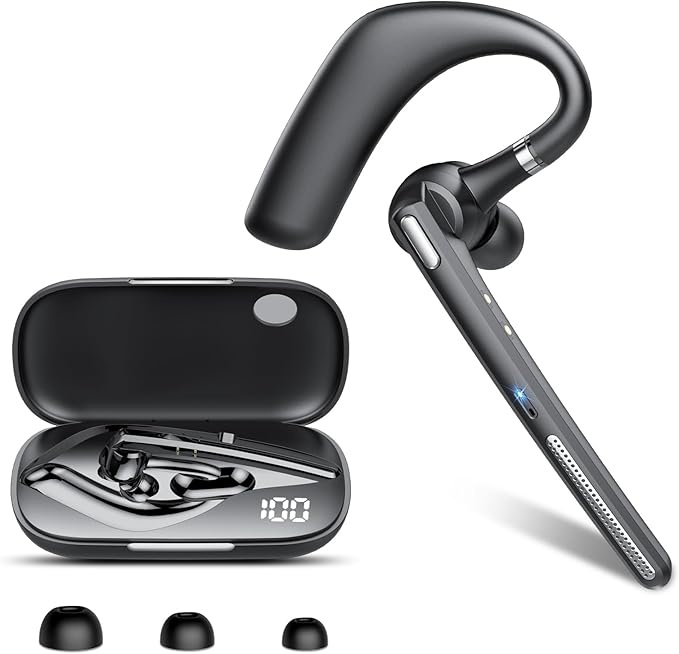 bluetooth headset v5.4 kabellos mit freisprecheinrichtung, 100 std, ipx7 wasserfest