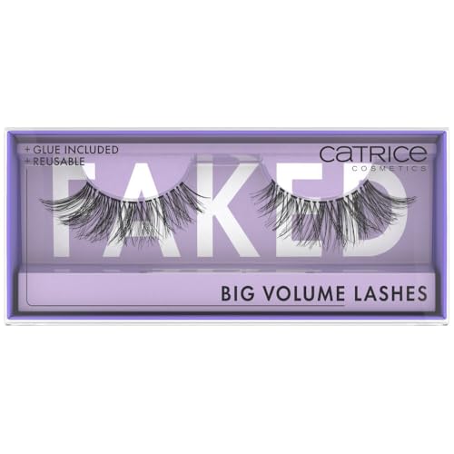 Catrice faked big volume lashes, künstliche wimpern, schwarz, langanhaltend, 1 paar