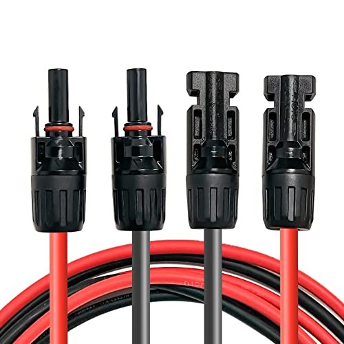 Profi Solarkabel Verlängerungskabel 6mm/4mm mit Solarsteckern 1m