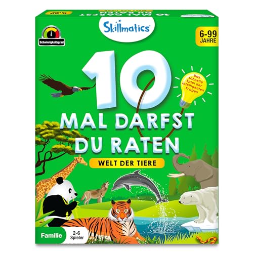 Skillmatics kartenspiel - 10 mal darfst du raten, schnelles ratenspiel mit fragen