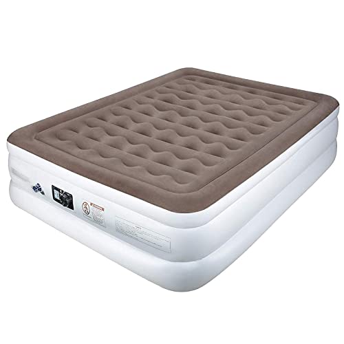 etekcity luftmatratze für 1 person aufblasbares bett camping weiß 203 x 152 x 46cm