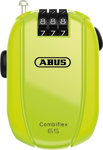 abus combiflex stopover kabelschloss 65cm für skier, helm, kinderwagen, gepäck