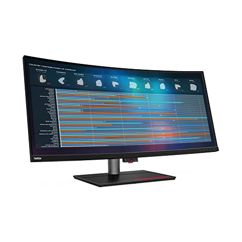 lenovo thinkvision p40w-20 monitor 100 hz ultra hd led schwarz 62c1gat6eu