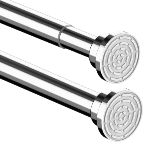 Produktbild: vorhangschiene ohne bohren, verstellbar, teleskopisch, 50-80 cm, badezimmer, dusche