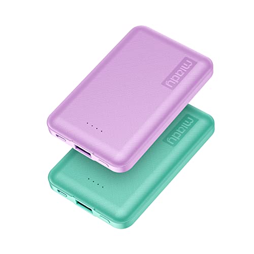 power bank miady klein 5000mAh 2 Stück 2,4A schnelles aufladen extern handy akku