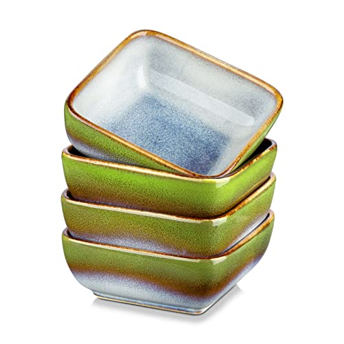Dipschälchen quadratisch, vancasso STERN 4-teiliges Set für Snacks und Desserts