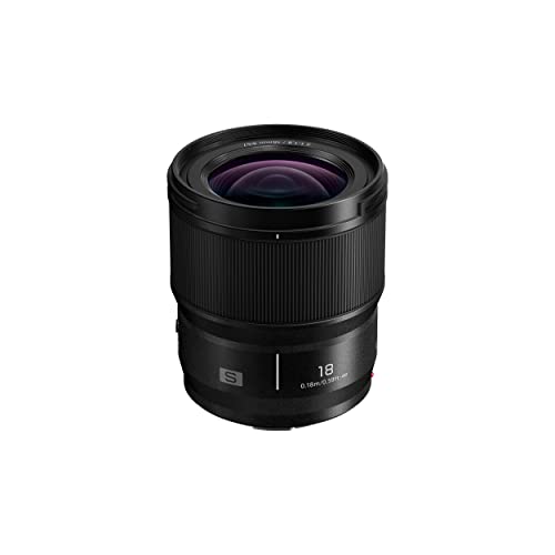 Produktbild: panasonic lumix s-s18e 18mm f/1.8 objektiv für foto und video schwarz