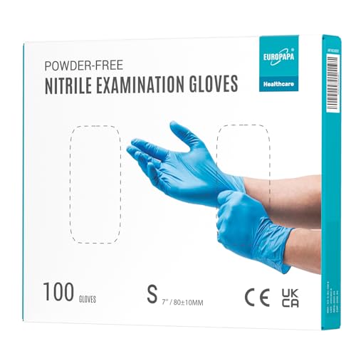 nitrilhandschuhe blau 100x s euorpapa einweghandschuhe latexfrei puderfrei unsteril