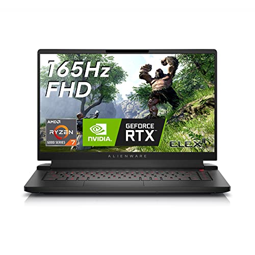 alienware m15 r7 gaming laptop, qwertz tastatur, schwarz