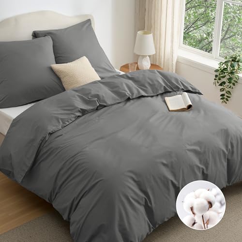 bedsure bettwäsche-set 200 x 200 cm, 3-teilig mit 2 kissenbezügen 80 x 80 cm, oeko-tex