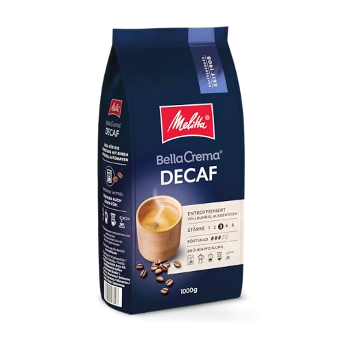 melitta bellacrema entkoffeinierte kaffeebohnen 1kg für vollautomat milde röstung