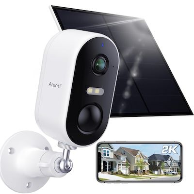 arenti go1 drahtlose outdoor sicherheitskamera mit solarpanel 46,75 euro