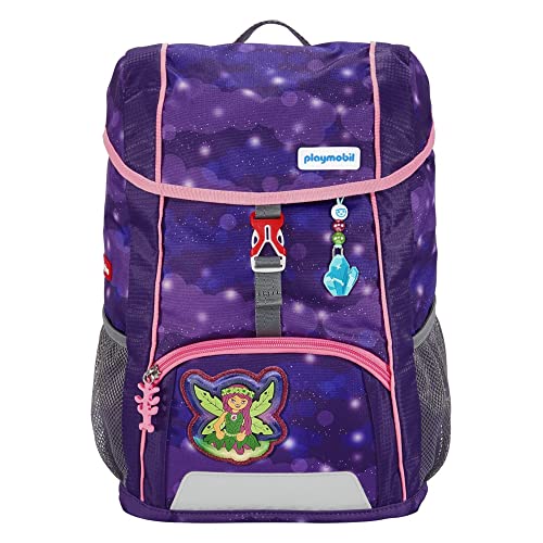rucksack-set playmobil ayuma leavi ergonomisch für kindergarten vorschule 13 l lila-rosa