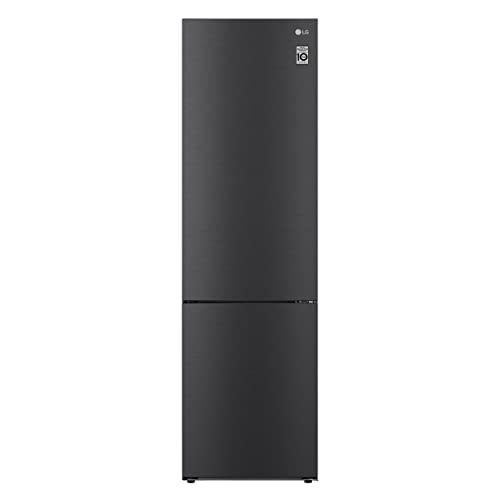 lg electronics kühlgefrierkombination gbb62mcgcc1, energieeffizienzklasse c, total no frost, 203 cm, schwarz