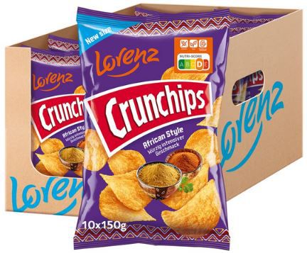 lorenz snack world crunchips african style 10x 150g ab 10,38 statt 18