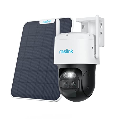 Reolink 2K PTZ Kamera mit Solarpanel, 4MP, Dual-Objektiv, 6X Zoom, Nachtsicht, Audio