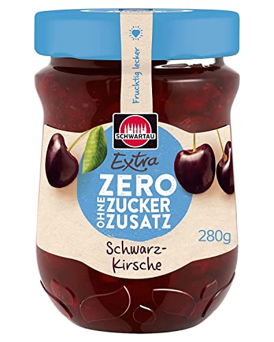 schwartau extra zero schwarzkirsche fruchtaufstrich ohne zucker Zusatz 15 kcal 280g