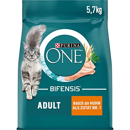 purina one katzenfutter trocken, reich an hühnchen, 5,7 kg, adult