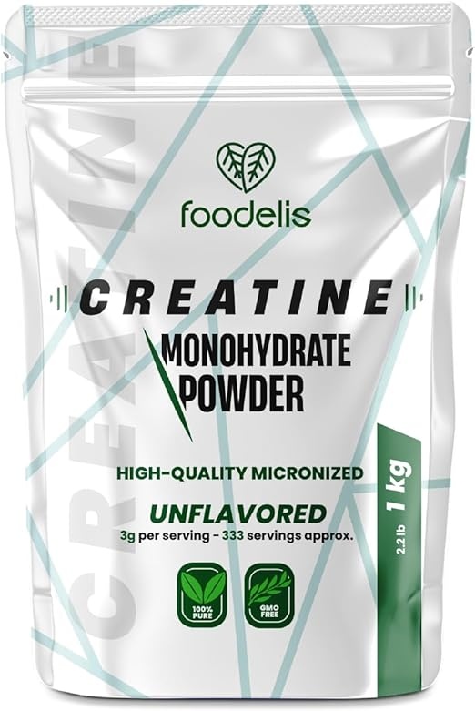Produktbild: Creatin Pulver 1 kg  100% Kreatin Monohydrat, mikronisiert, ohne Zusätze