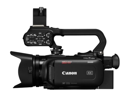 canon xa60 camcorder 4k video kamera 20x zoom, 1/2.3 zoll cmos, stabilisierung