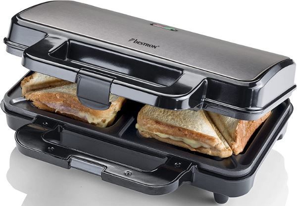 bestron sandwichmaker xl 900 watt, günstig für 18,99 statt 27