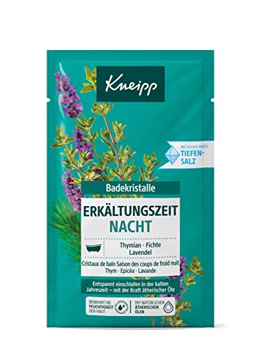 kneipp badekristalle erkältungszeit nacht mit lavendel, thymian, fichte - 60g
