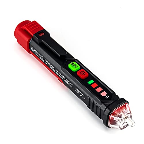 Produktbild: kaiweets vt200 spannungsprüfer berührungslos mit led-anzeige und taschenlampe