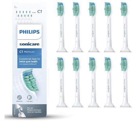 philips sonicare c1 proresults bürstenköpfe hx6010 10er pack für 24,99