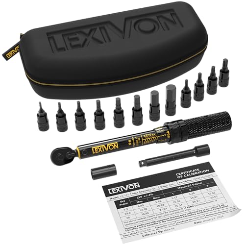 drehmomentschlüssel 1/4 zoll für fahrrad und motorrad, 15-teiliges set, 2-26 nm