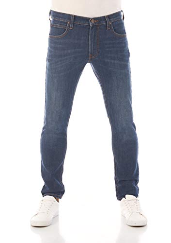 Lee Jeans Herren Stretch Slim Tapered Fit Denim Hose Blau Schwarz Grau 30-38