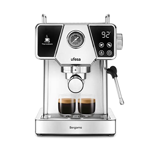 ufesa bergamo espressomaschine cappuccino 20 bar touchscreen 1350 w 1,8 l tank