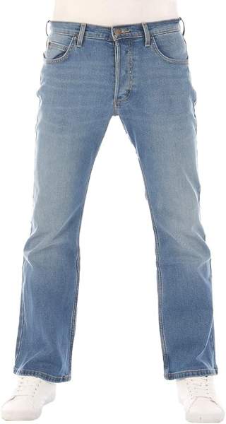 Lee Jeans Herren Bootcut Stretch Denim Hose Blau 32-46