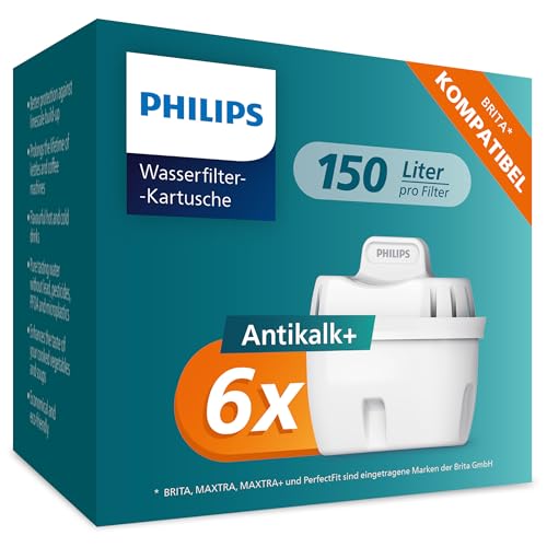 philips water wasserfilter kartusche antikalk 6er pack brita kompatibel im spar abo