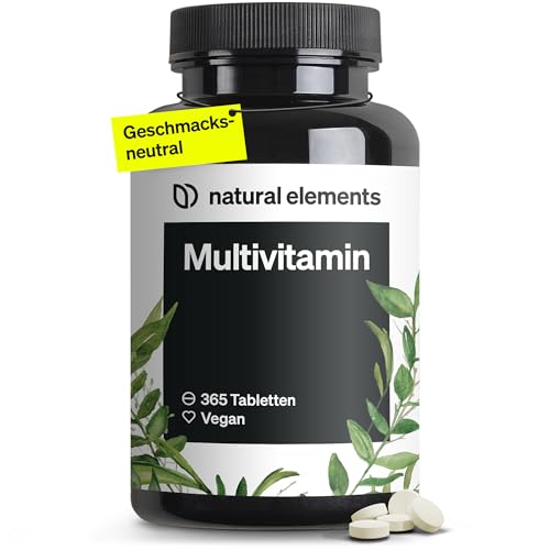 multivitamin 365 vegane tabletten jahresvorrat mit vitamin a-z und k1 k2 ohne zusätze