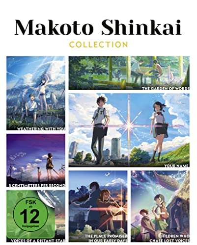 Produktbild: Makoto Shinkai Blu-ray Collection - 7 Anime Filme, inkl. Your Name & Voiced Star