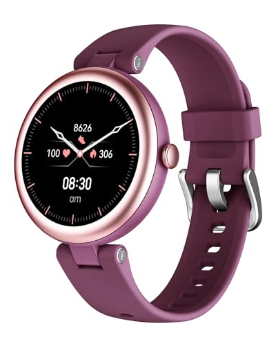 shang wing lynn smartwatch für frauen, 1.1 zoll touchscreen, fitnessuhr mit pedometer, schlafmonitor, spO2, herzfrequenzmonitor, android