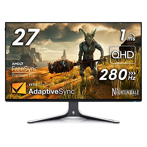 alienware aw2723df 27 zoll qhd monitor, 5x usb, hdmi, 3 jahre garantie