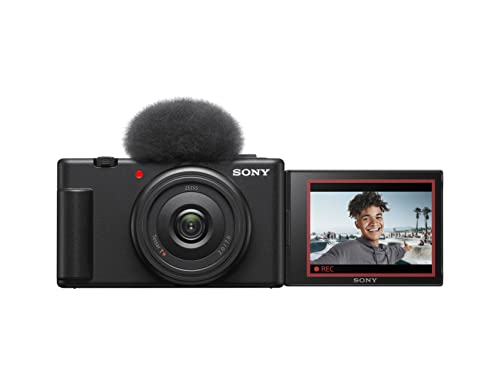 sony zv-1f vlog kamera 4k video klappdisplay slow-motion funktionen schwarz