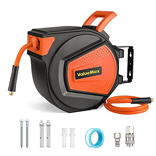 Druckluftschlauchtrommel ValueMax automatik 15 m + 1,5 m Schlauch 1/4 bis 20 bar
