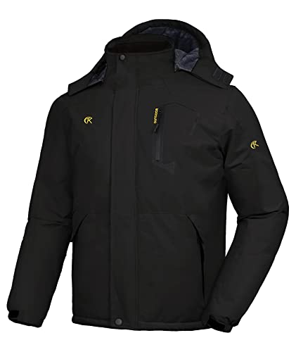 geeksport winterjacke herren parka gefüttert wasserabweisend winddicht S-3XL